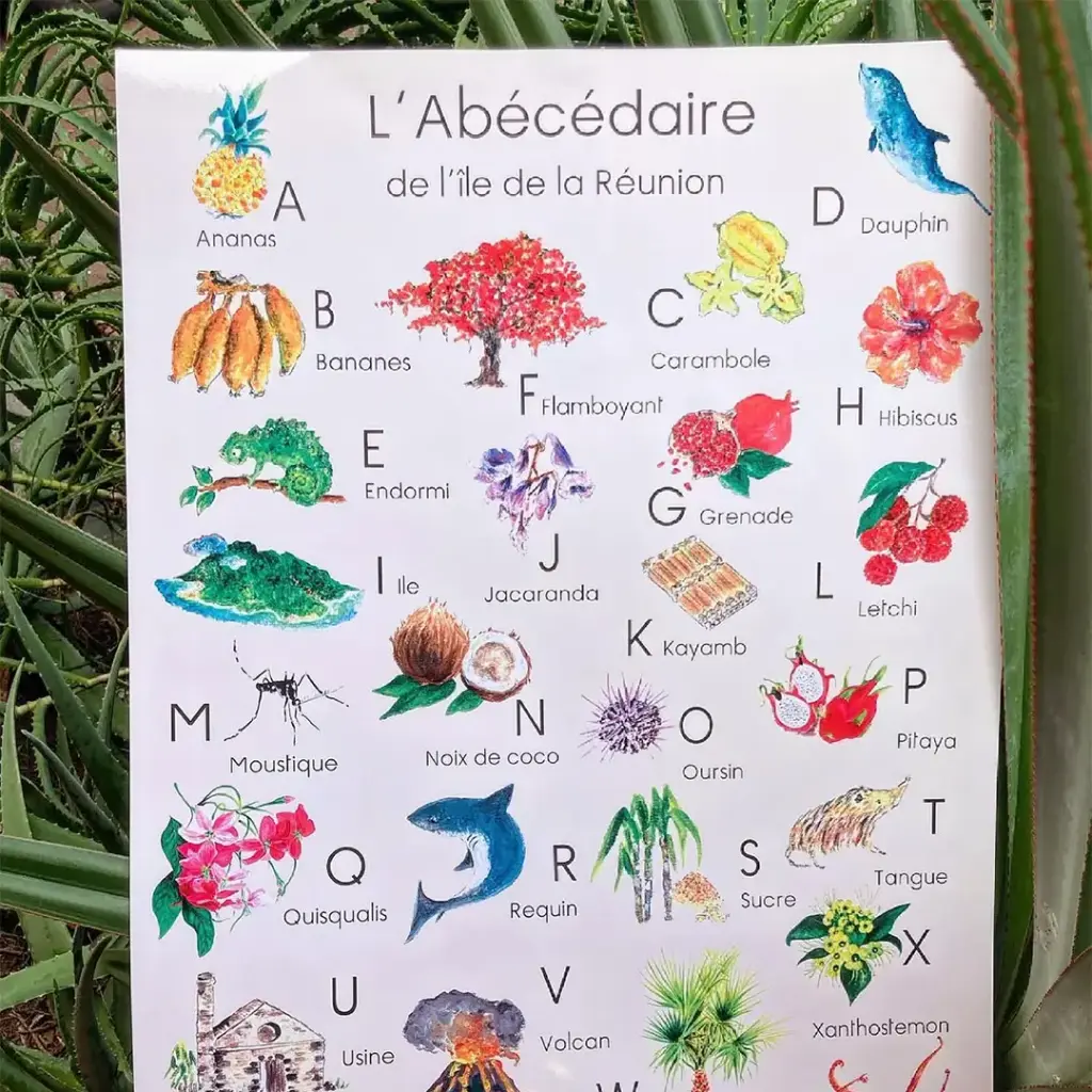 Abécédaire Enfants Affiche Plastifiée Colorée
