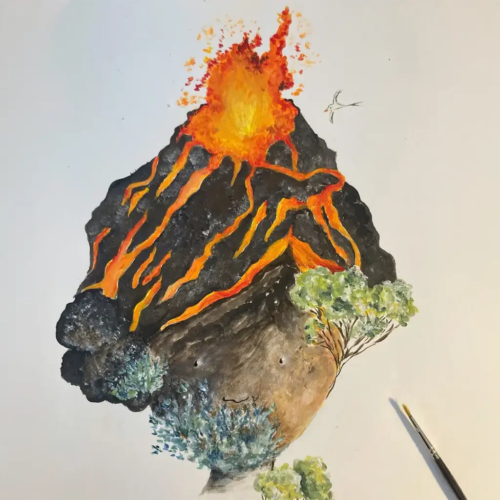 [5453] Affiche Le Volcan