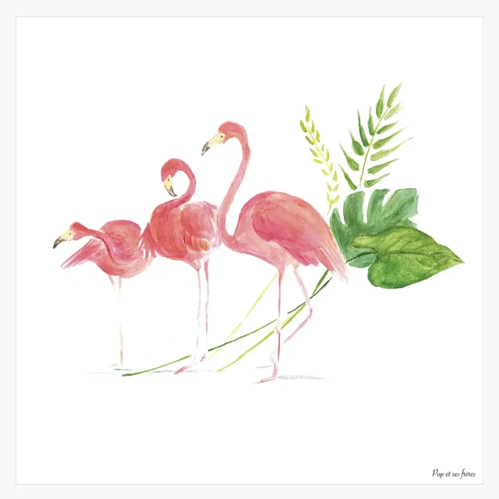 [5910] Affiche Les Flamants Roses