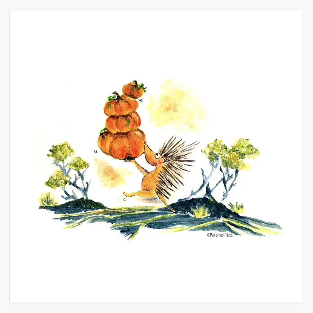 [5514] Affiche Petit Tangue et les Citrouilles