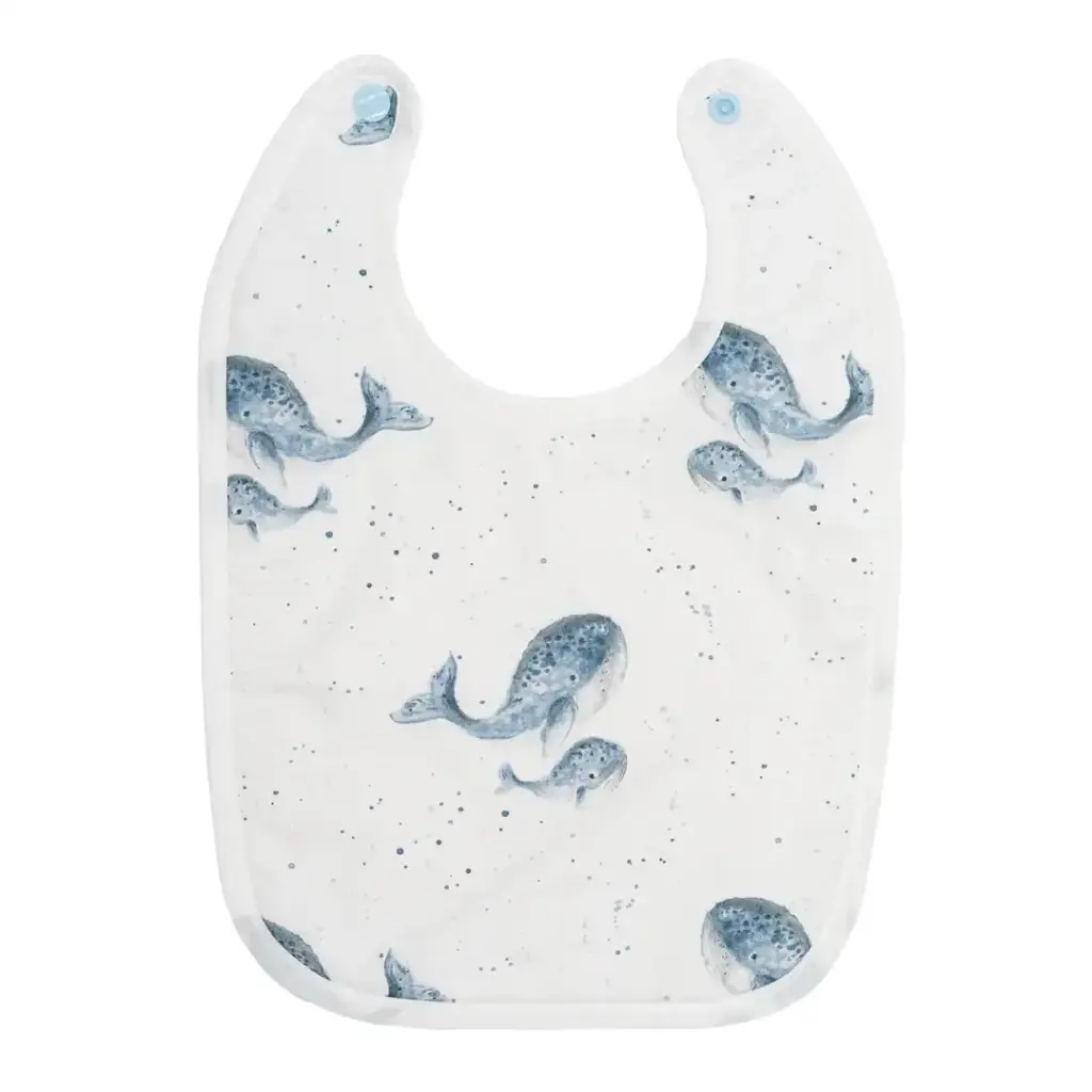 Bavoir - Les Baleines Bleues