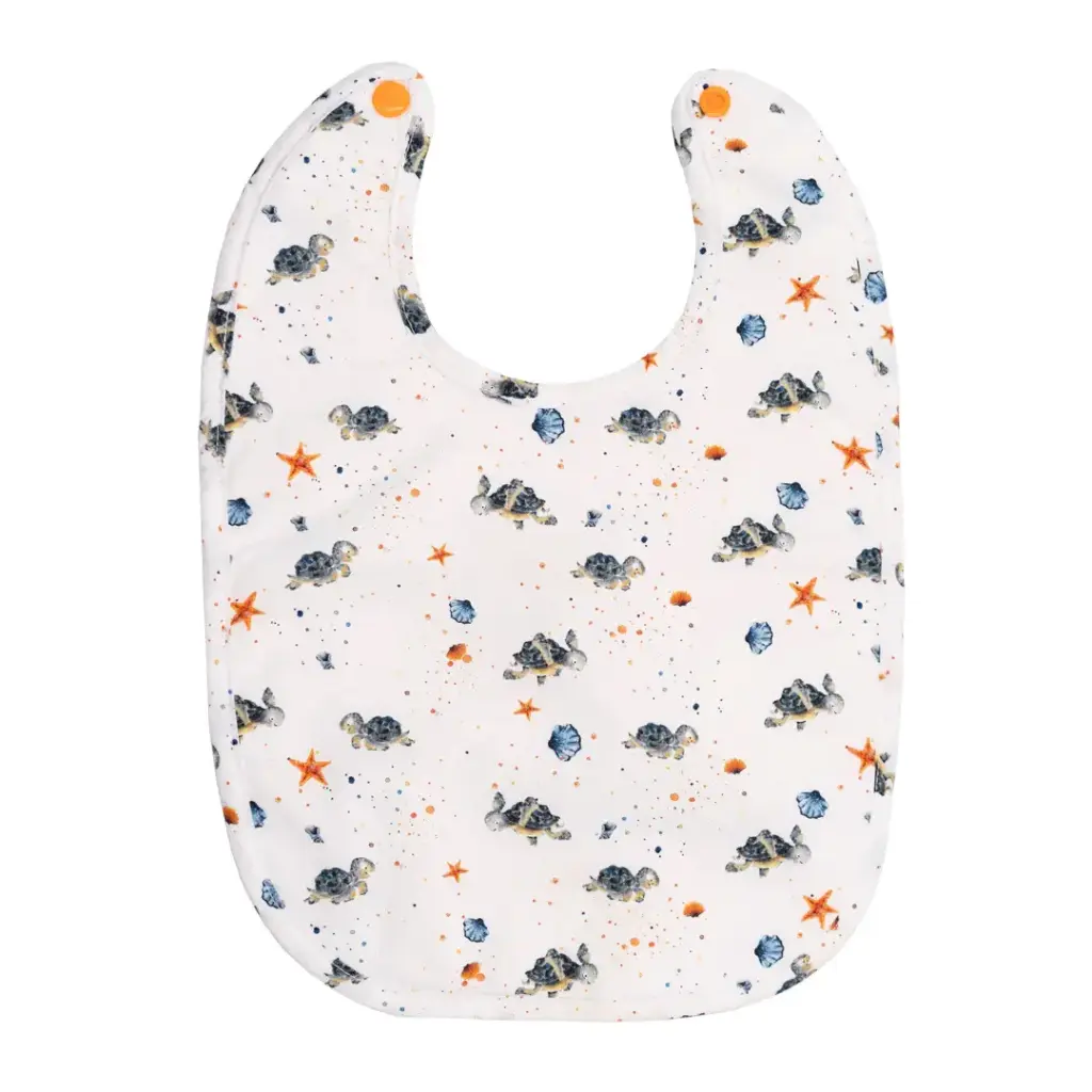 Bavoir - Les Tortues et les Coquillages