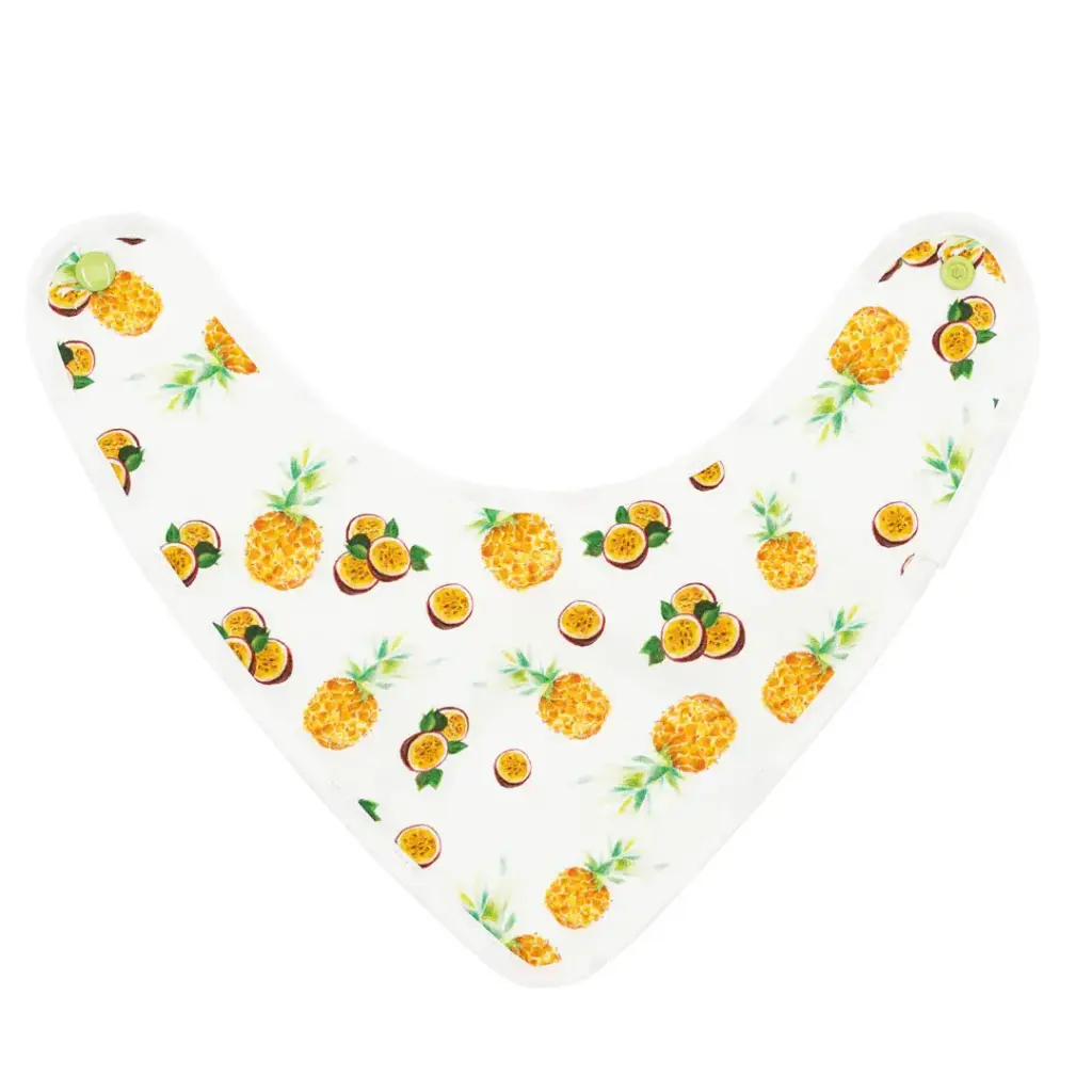 Bavoir-Bandana - L' Ananas et Le Fruit de La Passion