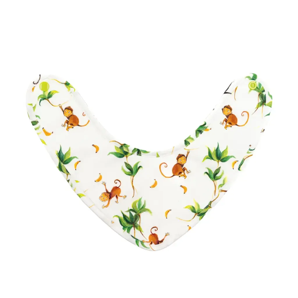 Bavoir-Bandana - Les Petits Singes et les Bananes