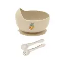Bol et Couverts Silicone L'Ananas Victoria