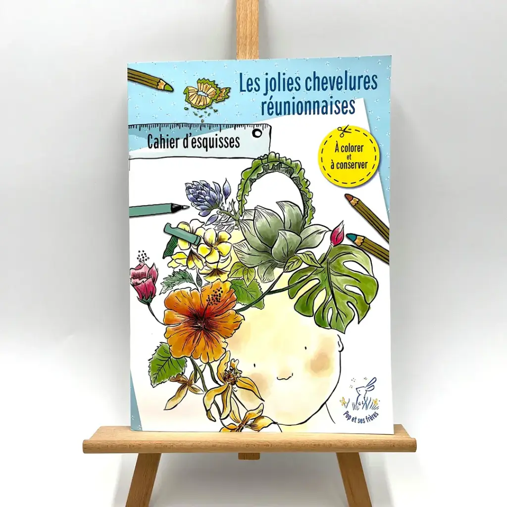 [6368] Cahier d'Esquisses - Chevelures Réunionnaises