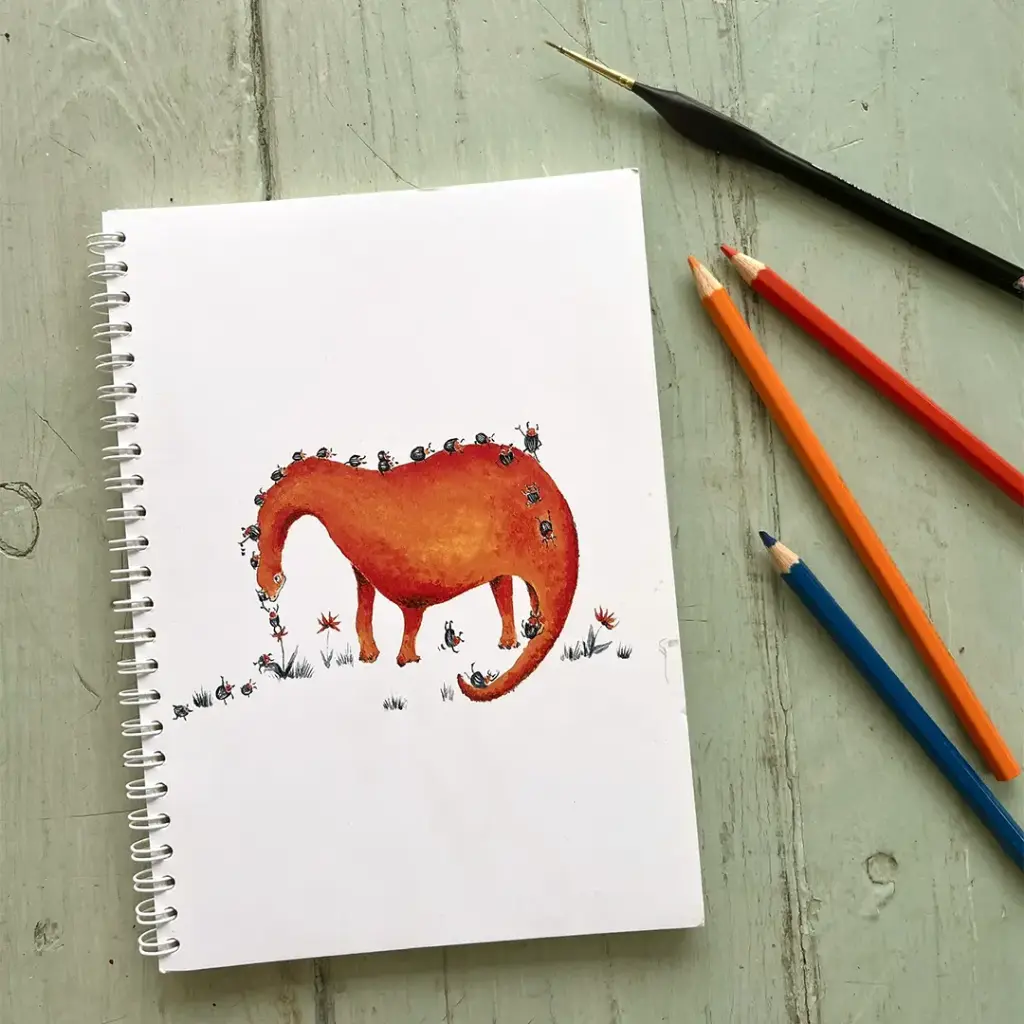 [4906] Carnet de Notes - Le Dino Orange