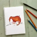 Carnet de Notes - Le Dino Orange