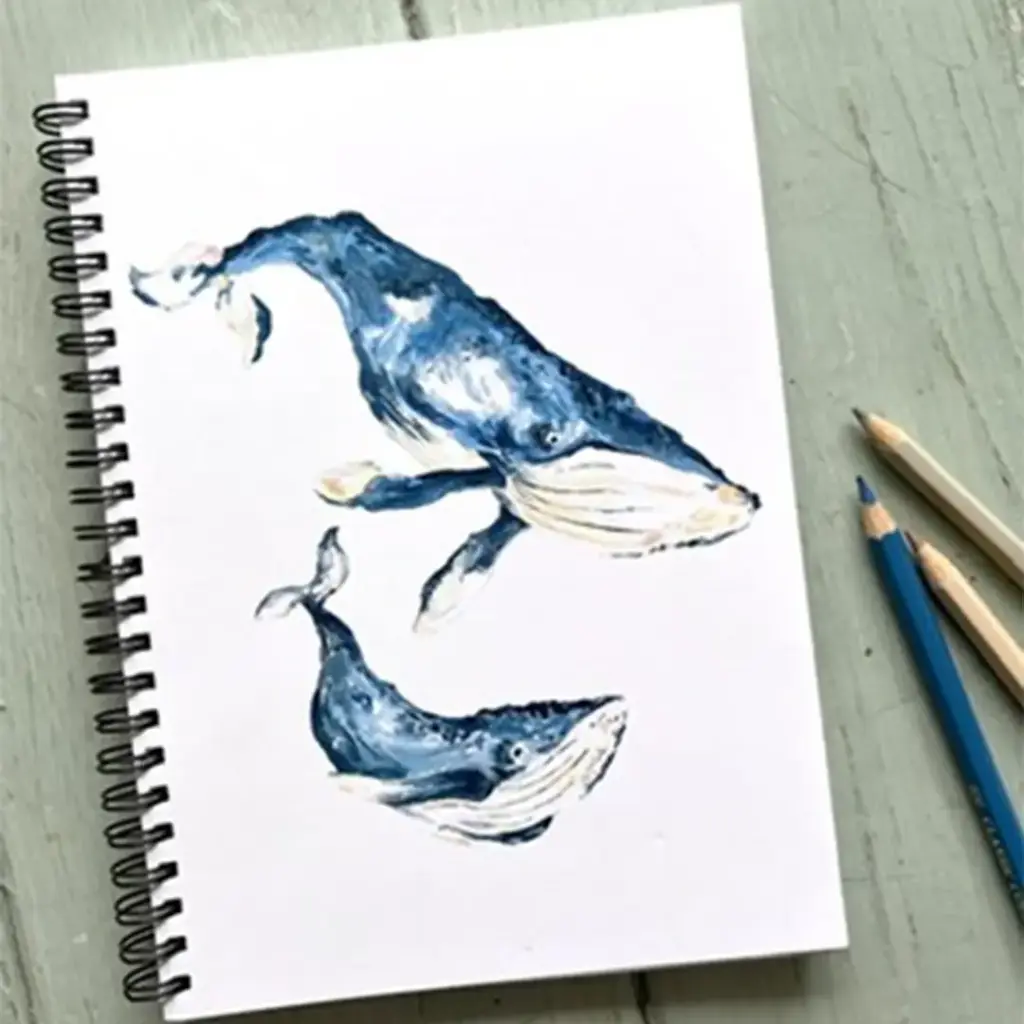 [4708] Carnet de Notes - Les Baleines Océan
