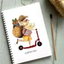 Carnet de Notes Le Père Noël À Trotinette