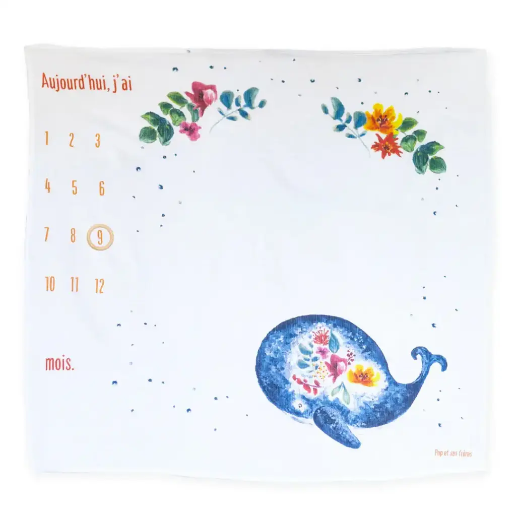 Carré Photo - La Baleine et les Fleurs