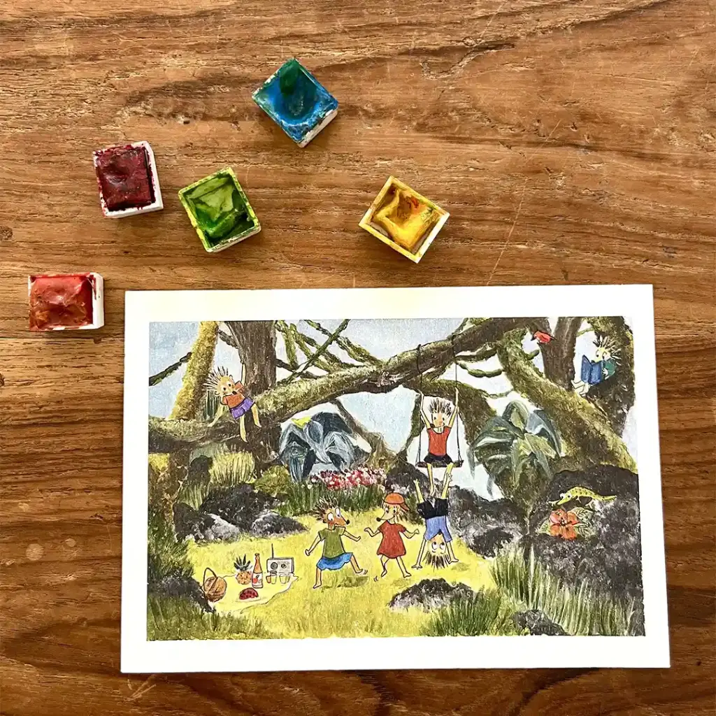 Carte Postale - Le Pique Nique Des Tangues