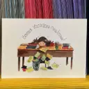 Carte Postale - Merci Maitresse À Son Bureau