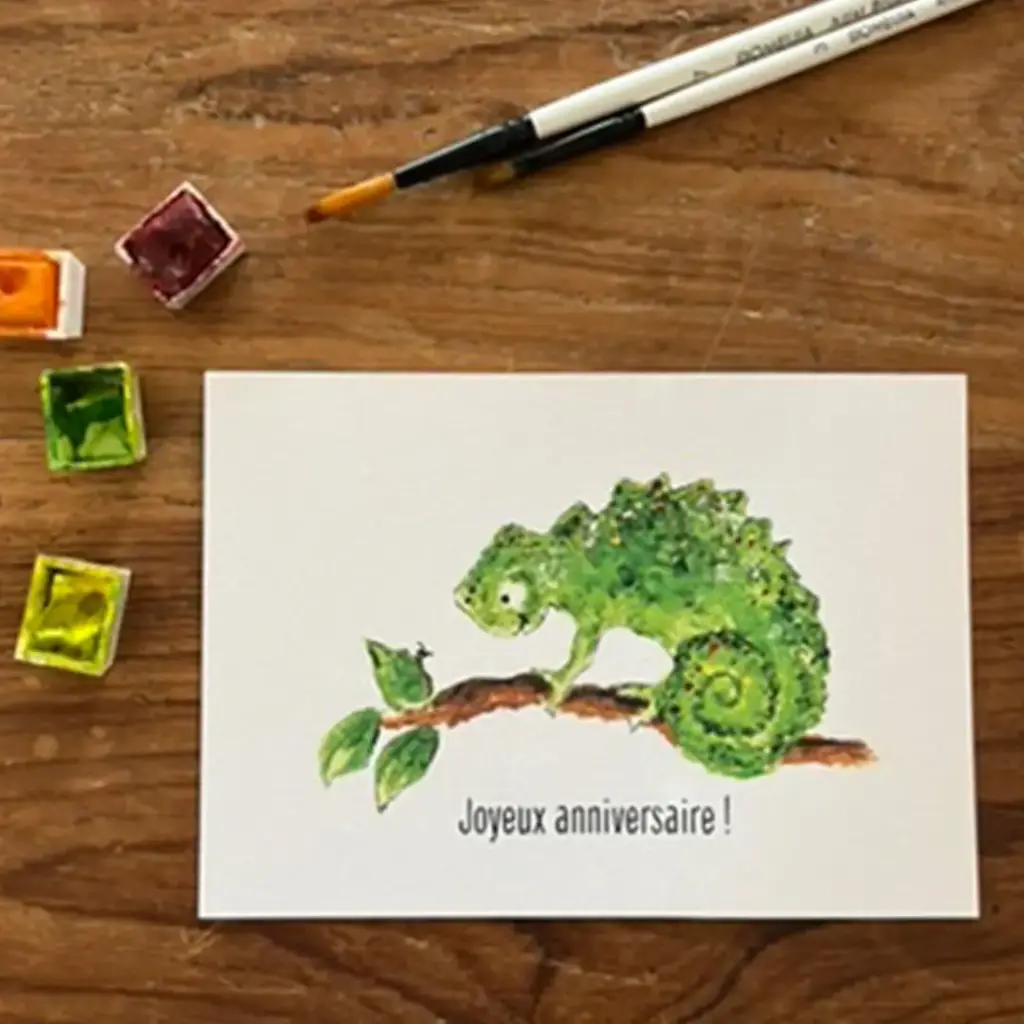 Carte Postale Anniversaire - Endormi