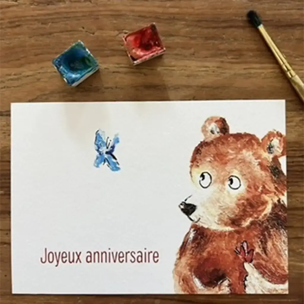 Carte Postale Anniversaire - L'Ourson