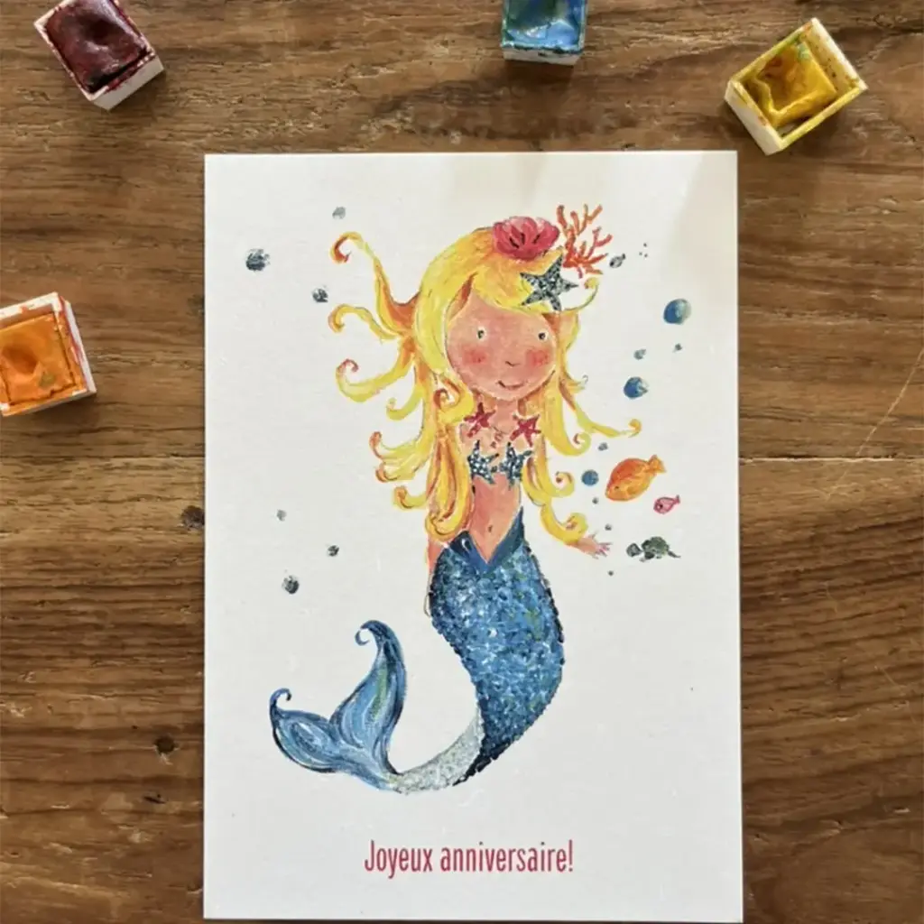 Carte Postale Anniversaire - Sirène
