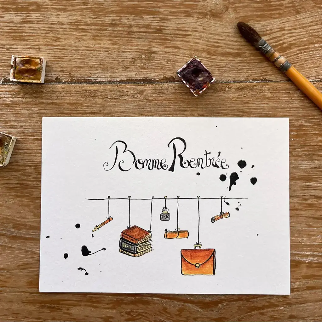 Carte Postale Bonne Rentrée