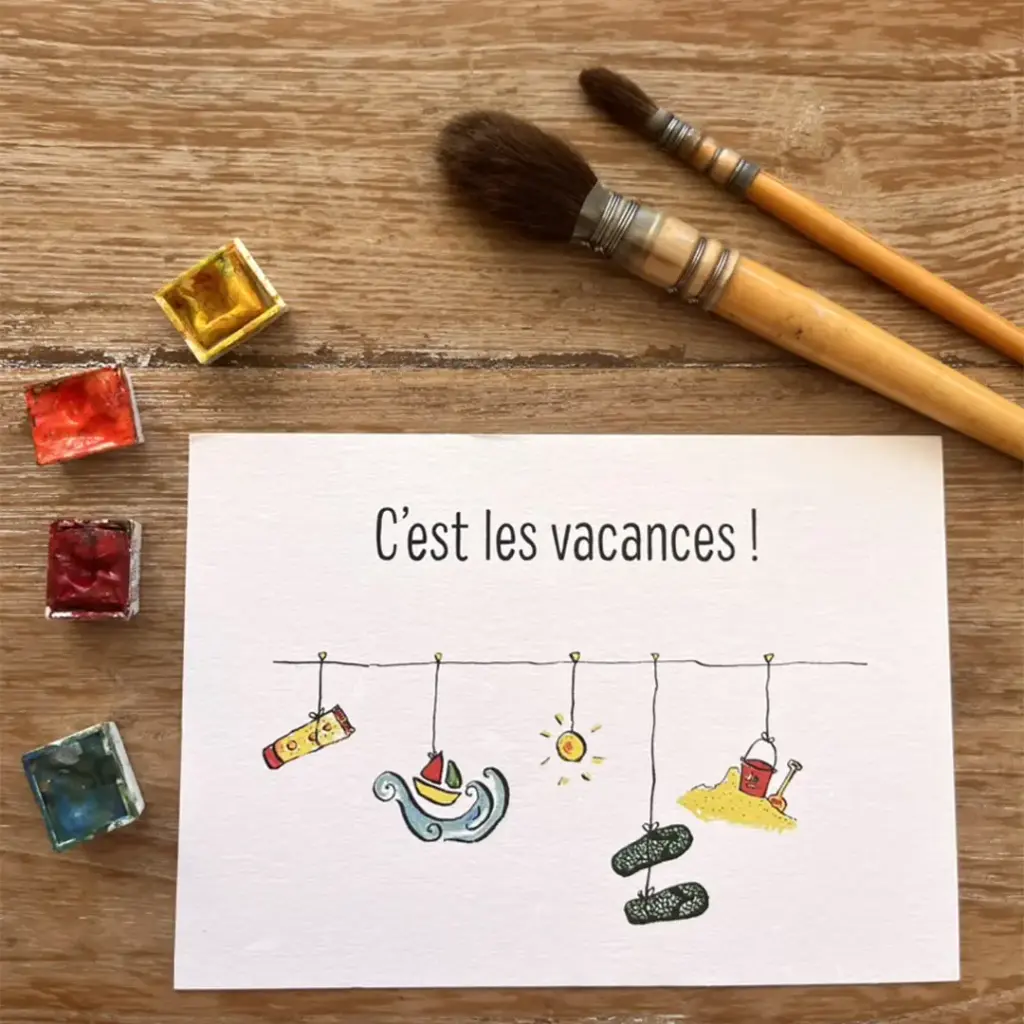Carte Postale C'Est Les Vacances