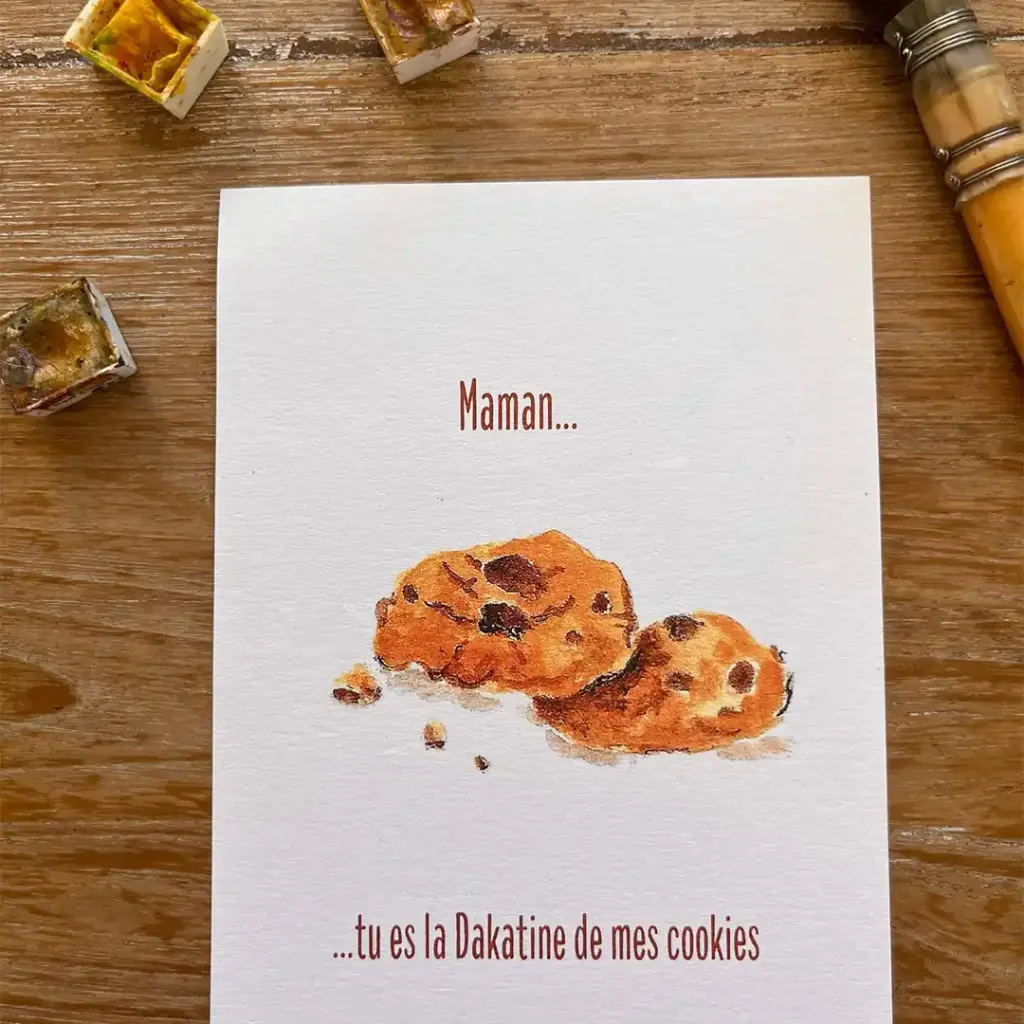 Carte Postale Cookie Dakatine Fête des Mamans