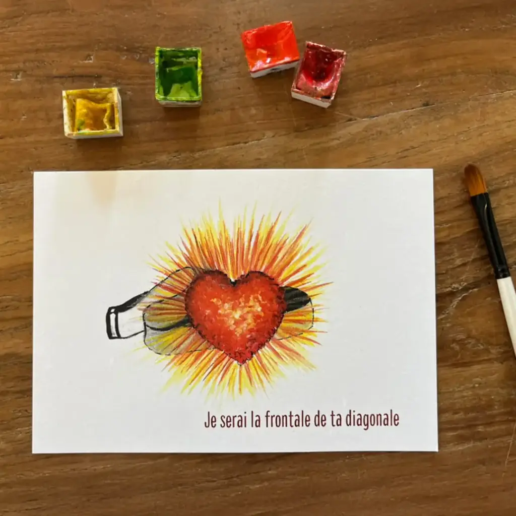 Carte Postale Grand Raid - Le Coeur de ta Diagonale