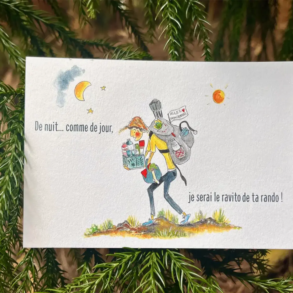 Carte Postale Grand Raid - Le Ravito de Ta Rando