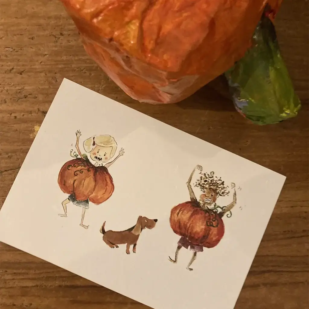 Carte Postale Halloween - Chien