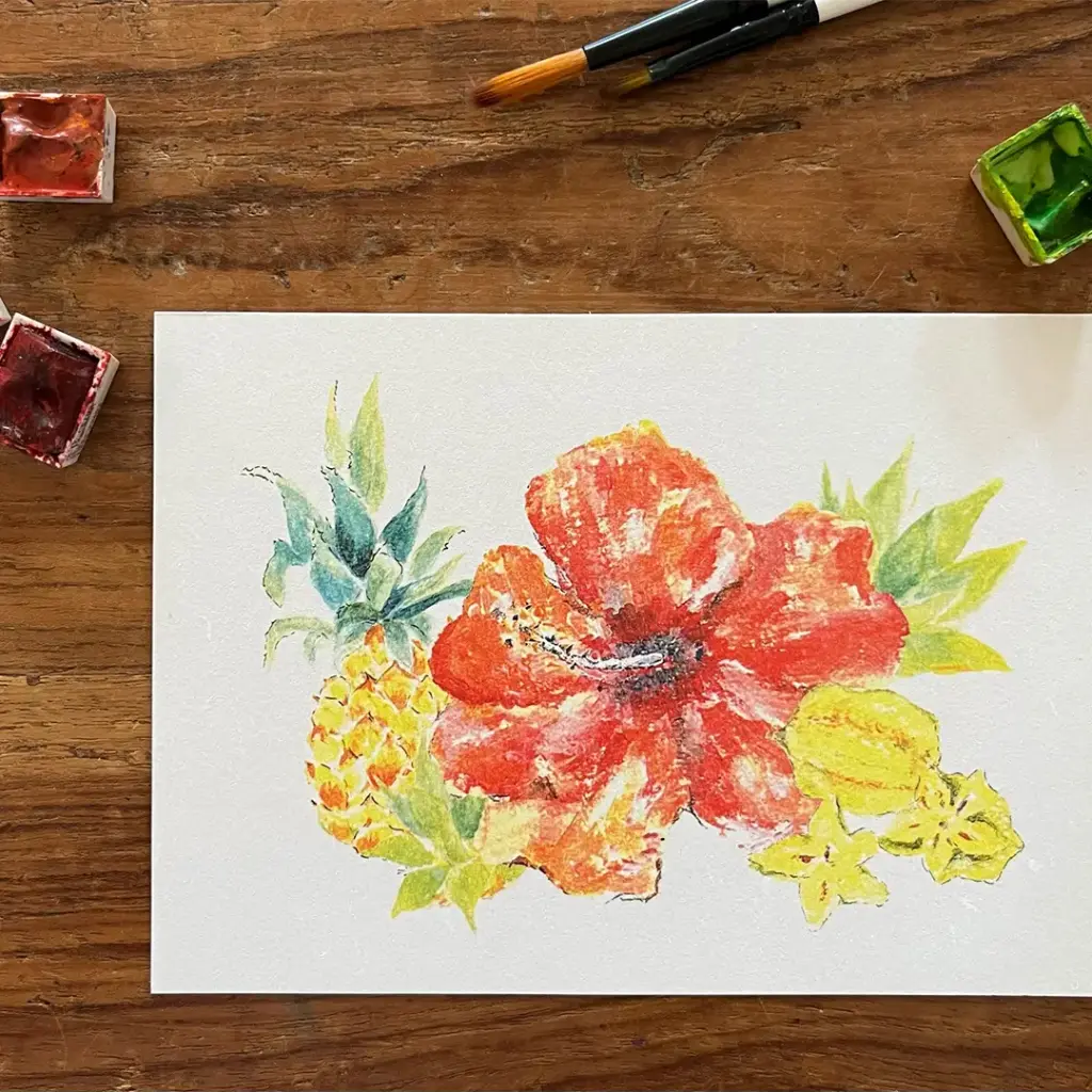 [4029] Carte Postale Hibiscus