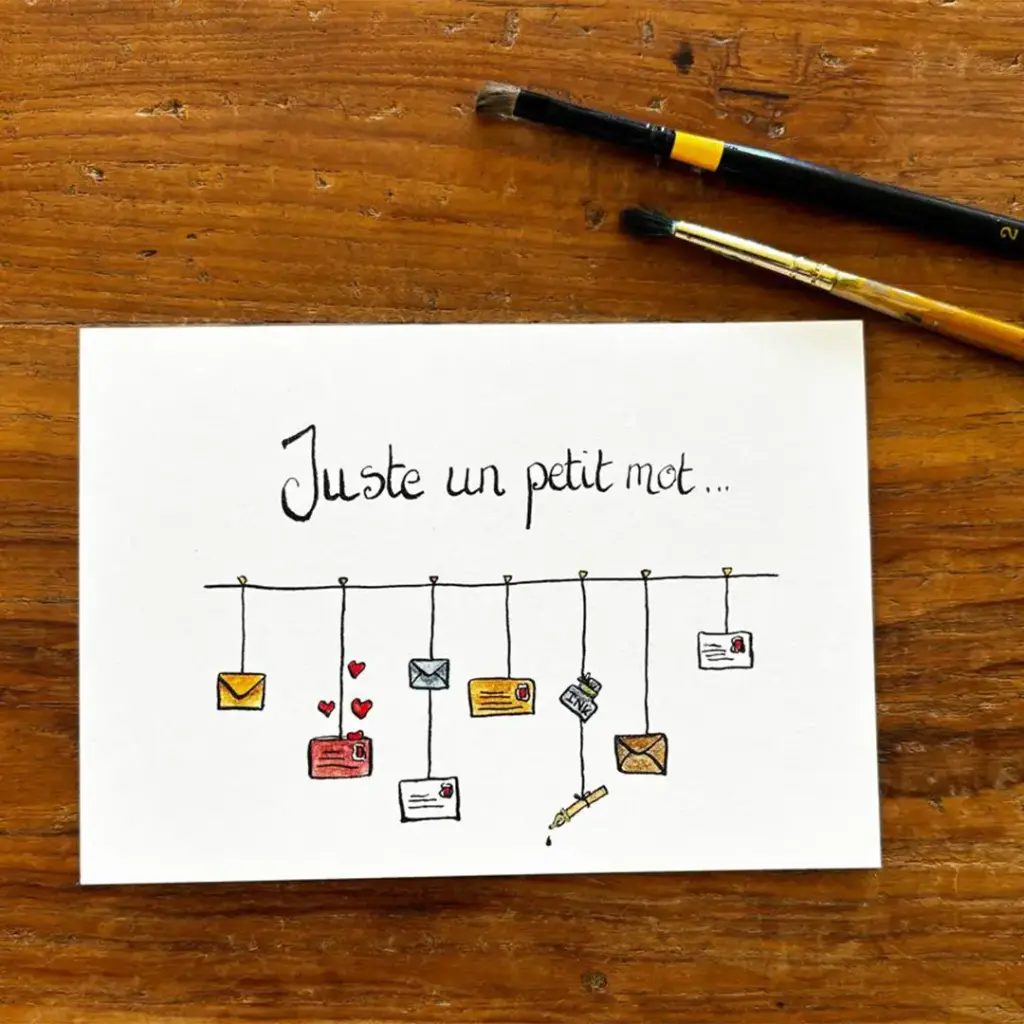 Carte Postale Juste Un Petit Mot