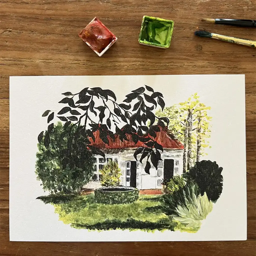 [4135] Carte Postale La Case Créole d'Edith