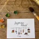 Carte Postale Noël - Le Chocolat Chaud