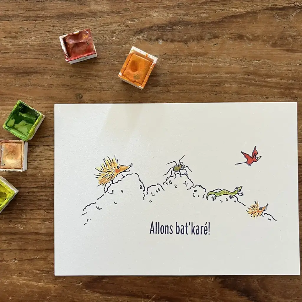 Carte Postale Réunion - Allons Bat Karé