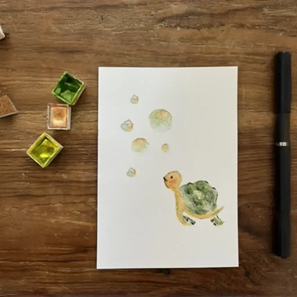 Carte Postale Réunion - La Petite Tortue