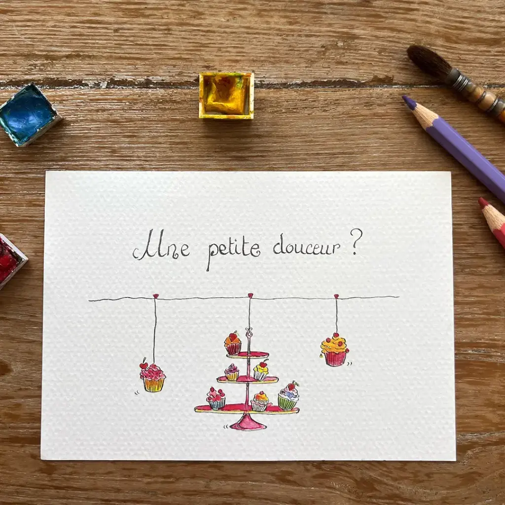 [3459] Carte Postale  - Une Petite Douceur