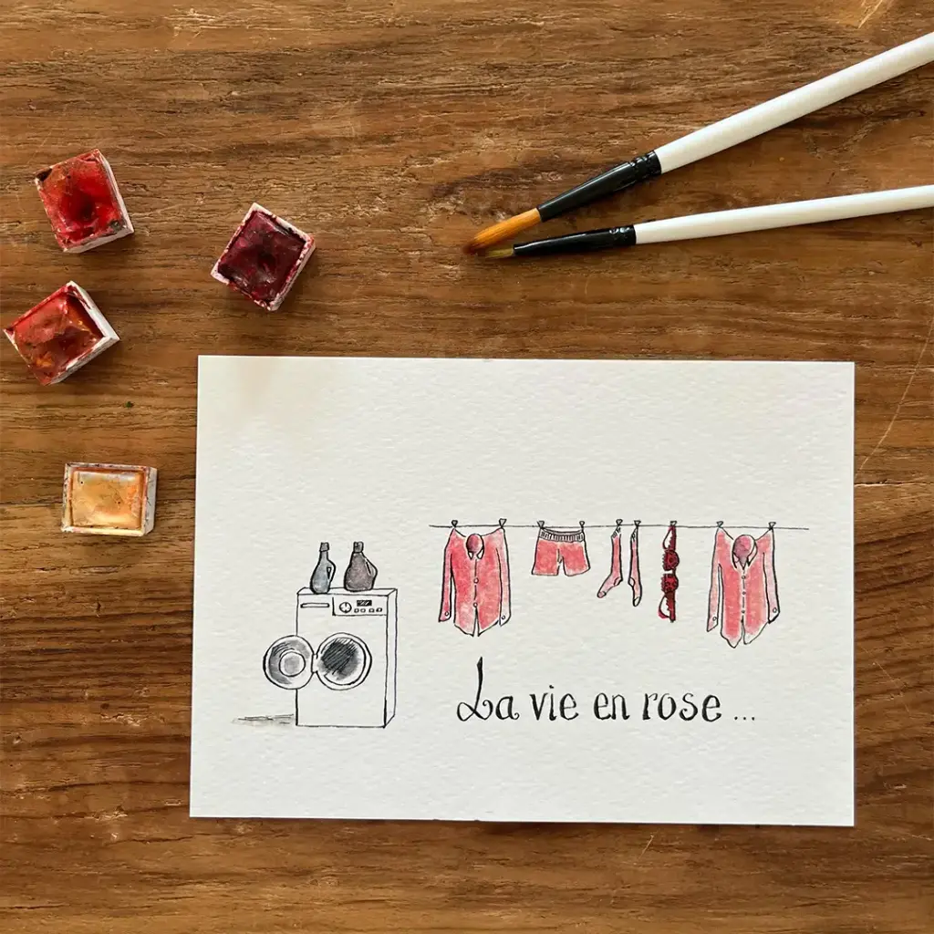 Carte Postale Toi Mon Amour - La Vie en Rose