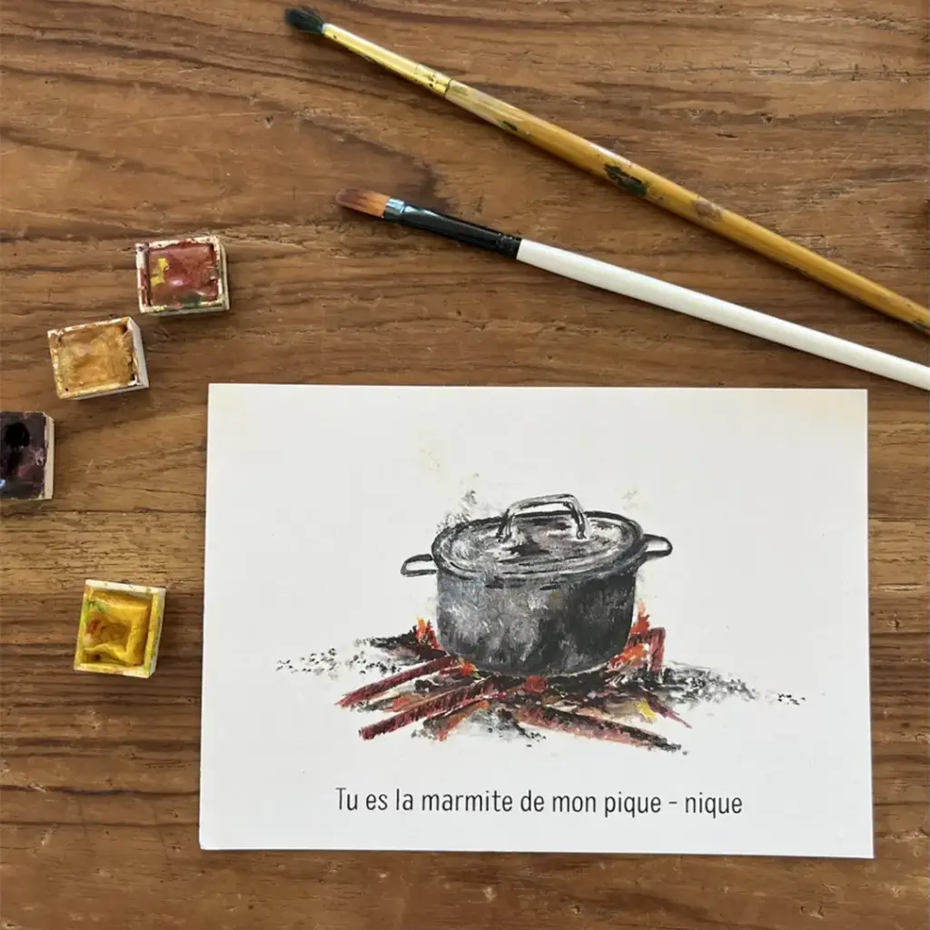 Carte Postale Toi Mon Amour - Marmite de Mon Pique Nique