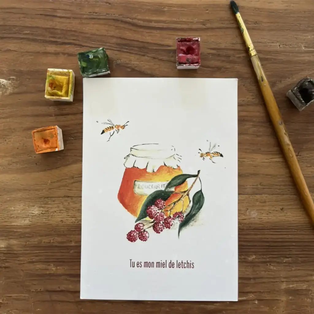 [3305] Carte Postale Toi Mon Amour - Mon Miel de Letchis