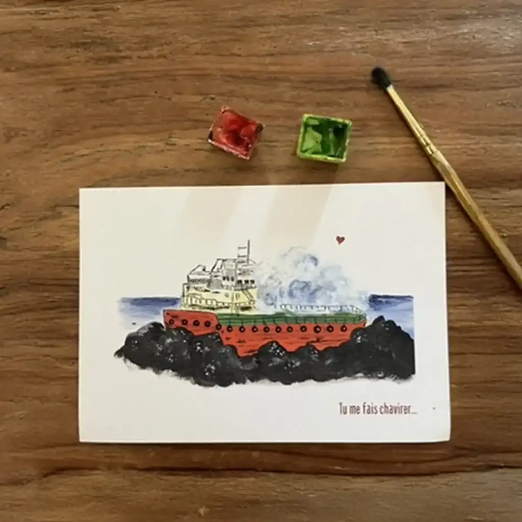 Carte Postale Toi Mon Amour - Tu Me Fais Chavirer