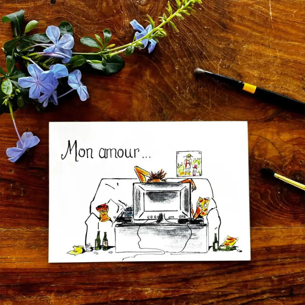 Carte Postale Toi Mon Amour - Tv