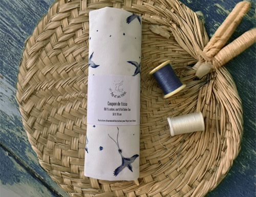 Coupon de Tissu Coton Oeko Tex - Le Paille en Queue