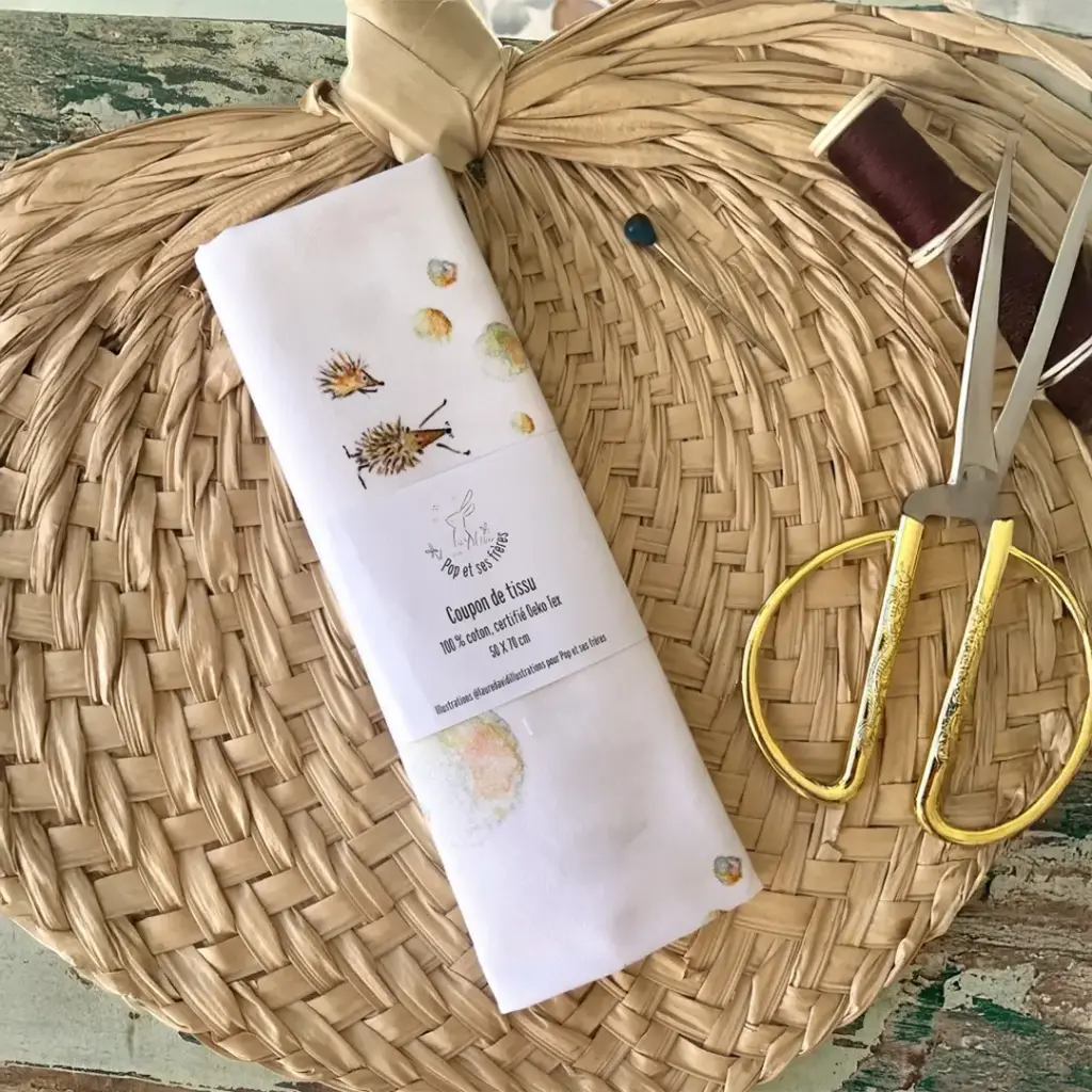 Coupon de Tissu Coton Oeko Tex - Les Tangues et les Bulles