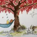 Grande Affiche Lecture Sous Le Flamboyant