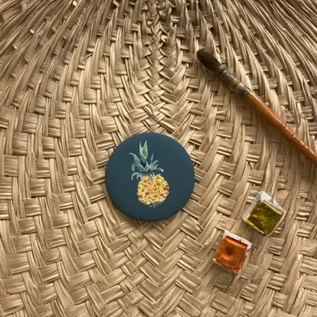 [2551] Magnet L' Ananas Victoria Bleu Canard