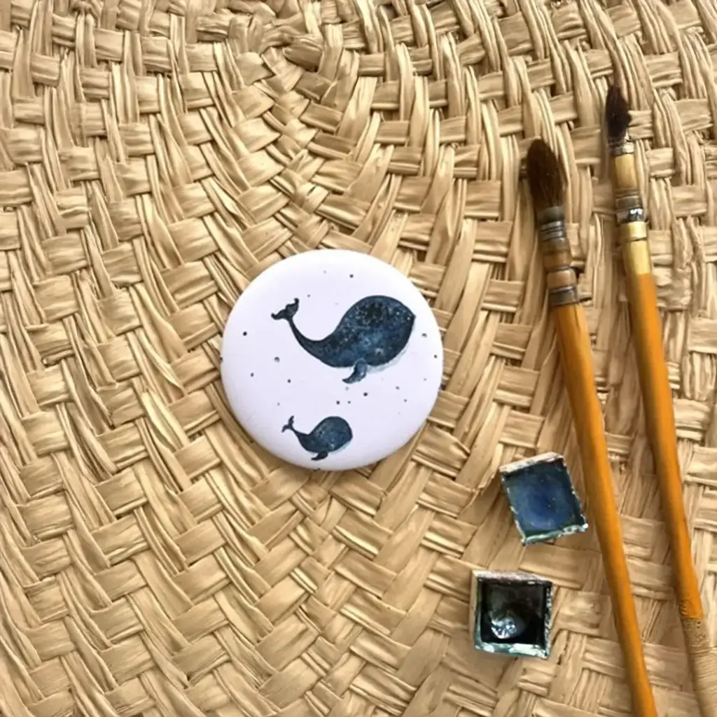 [2544] Magnet La Baleine et Son Baleineau