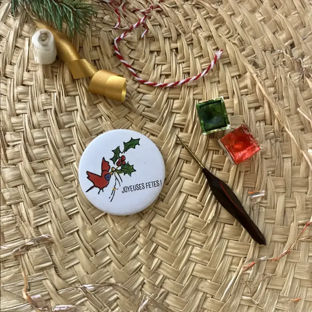 Magnet Noël Le Cardinal