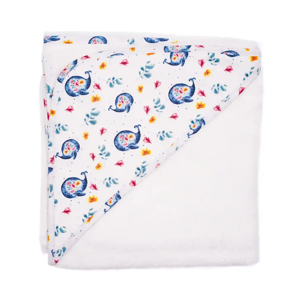 Sortie de Bain La Baleine et les Fleurs