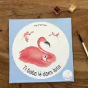 Sticker Bébé À Bord - Flamant Rose Créole