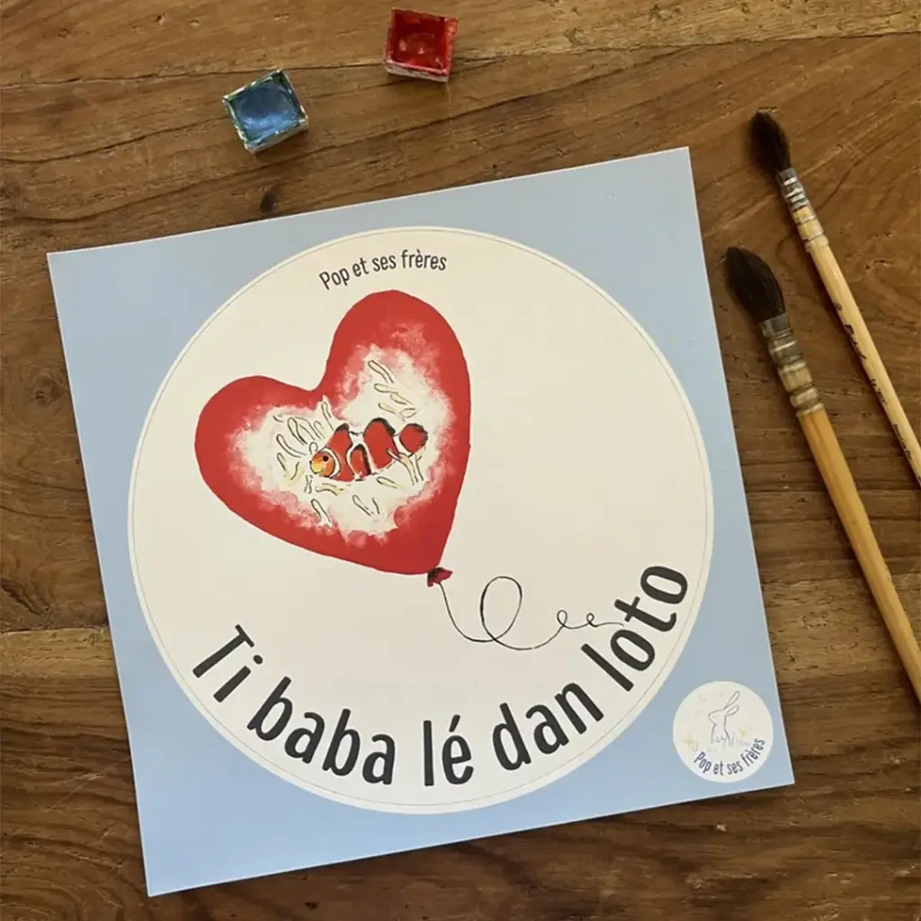 Sticker Bébé À Bord - Poisson Clown Créole