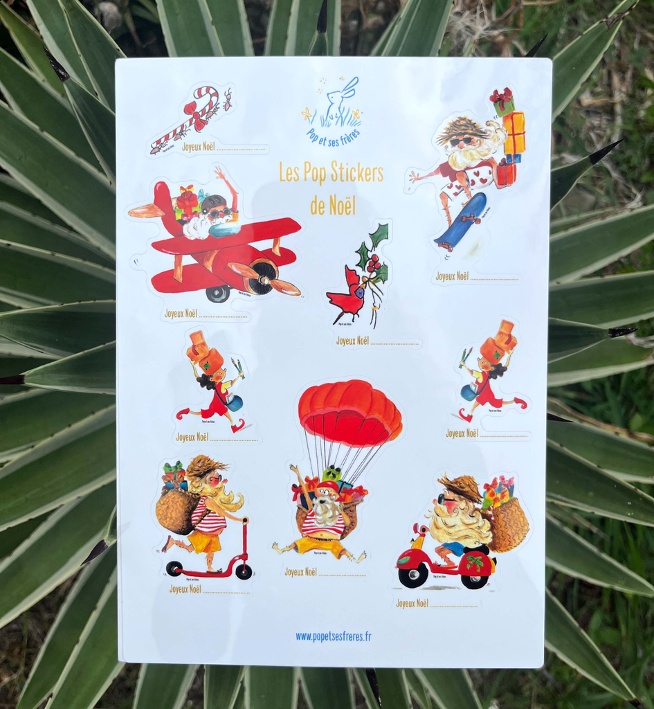 Pop stickers de Noël