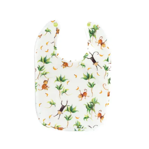 [5149] Bavoir - Les Petits Singes et les Bananes