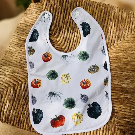 [5163] Bavoir - Les Potirons Rouille